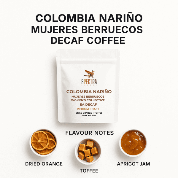 Colombia Nariño Mujeres Berruecos Decaf Coffee